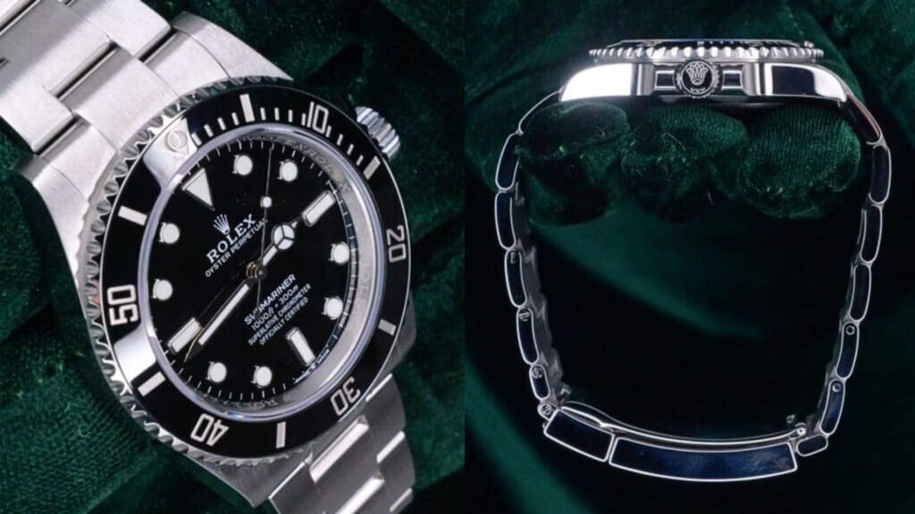 Rolex Submariner No Date Black dial and wrist