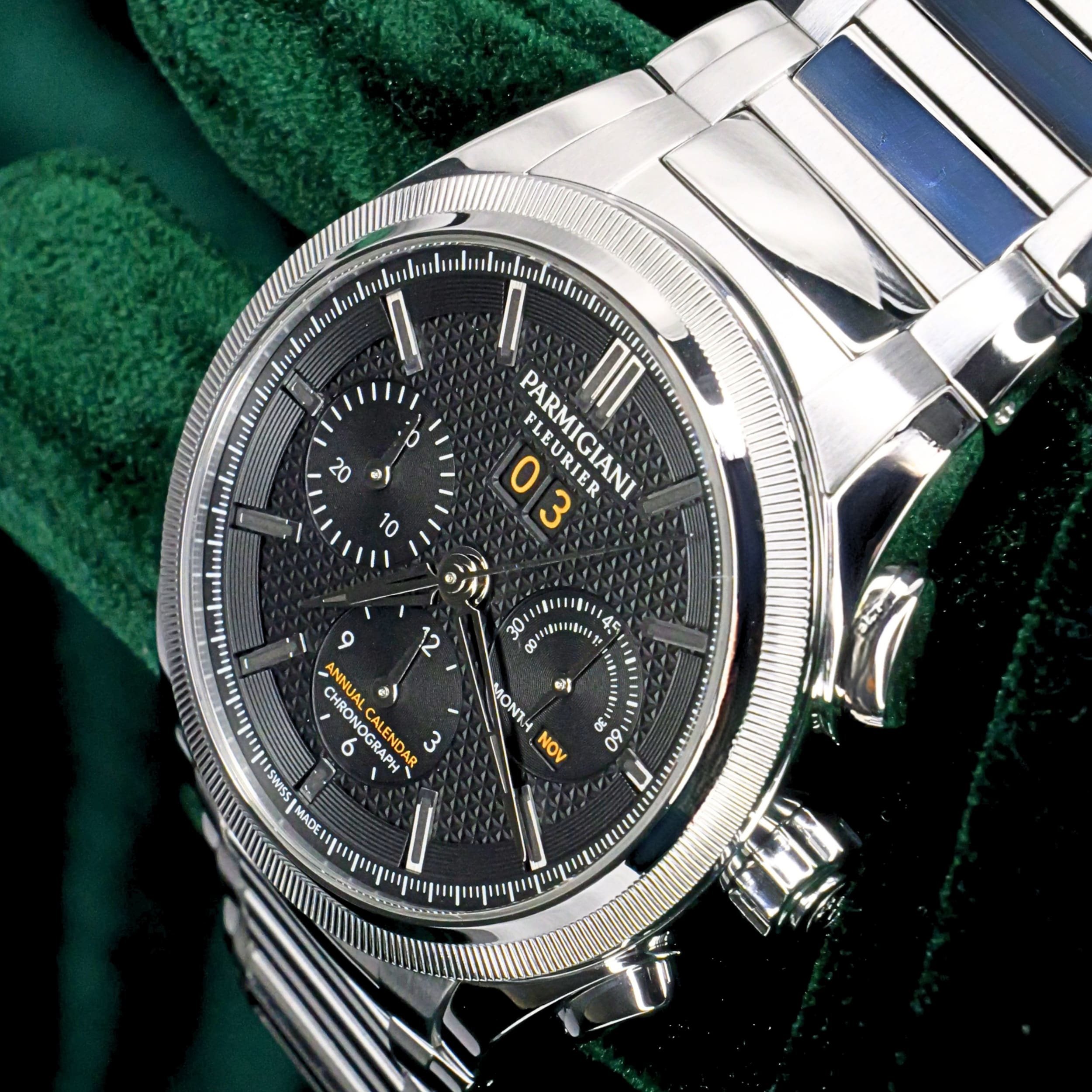 Parmigiani Flourier Tondagraph GT Chrono Grey Dial Stainless Steel Bezel 42 mm MINT CONDITION PFC906-0000210-B00182 - Image 13