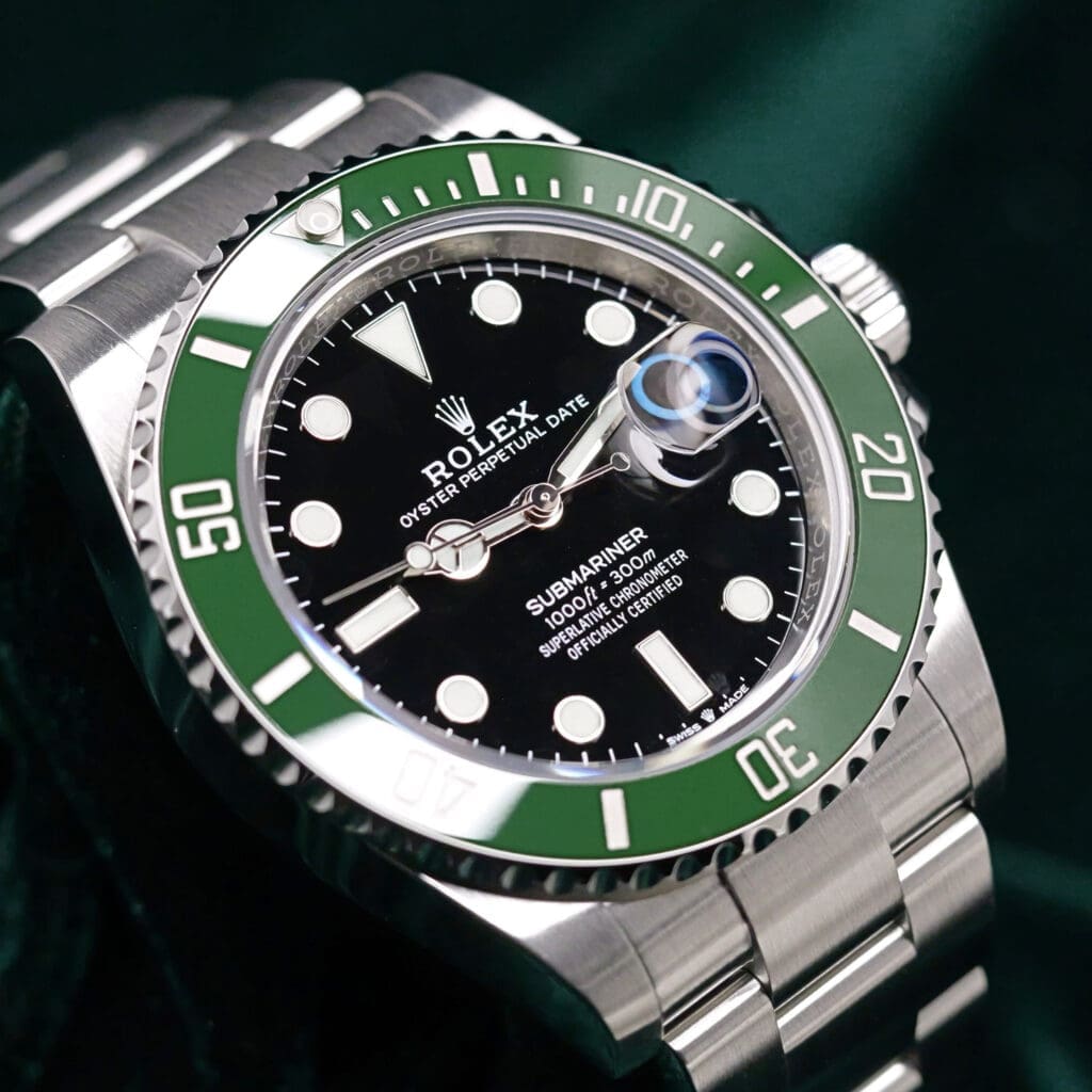 Rolex Submariner Date "Starbucks" Black Dial Green Ceramic Bezel Stainless Steel 41mm MINT CONDITION COMPLETE SET 126610LV-0002