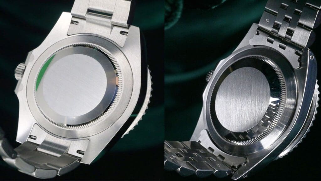 case back comparison of bruce wayne and rolex pepsi (2)