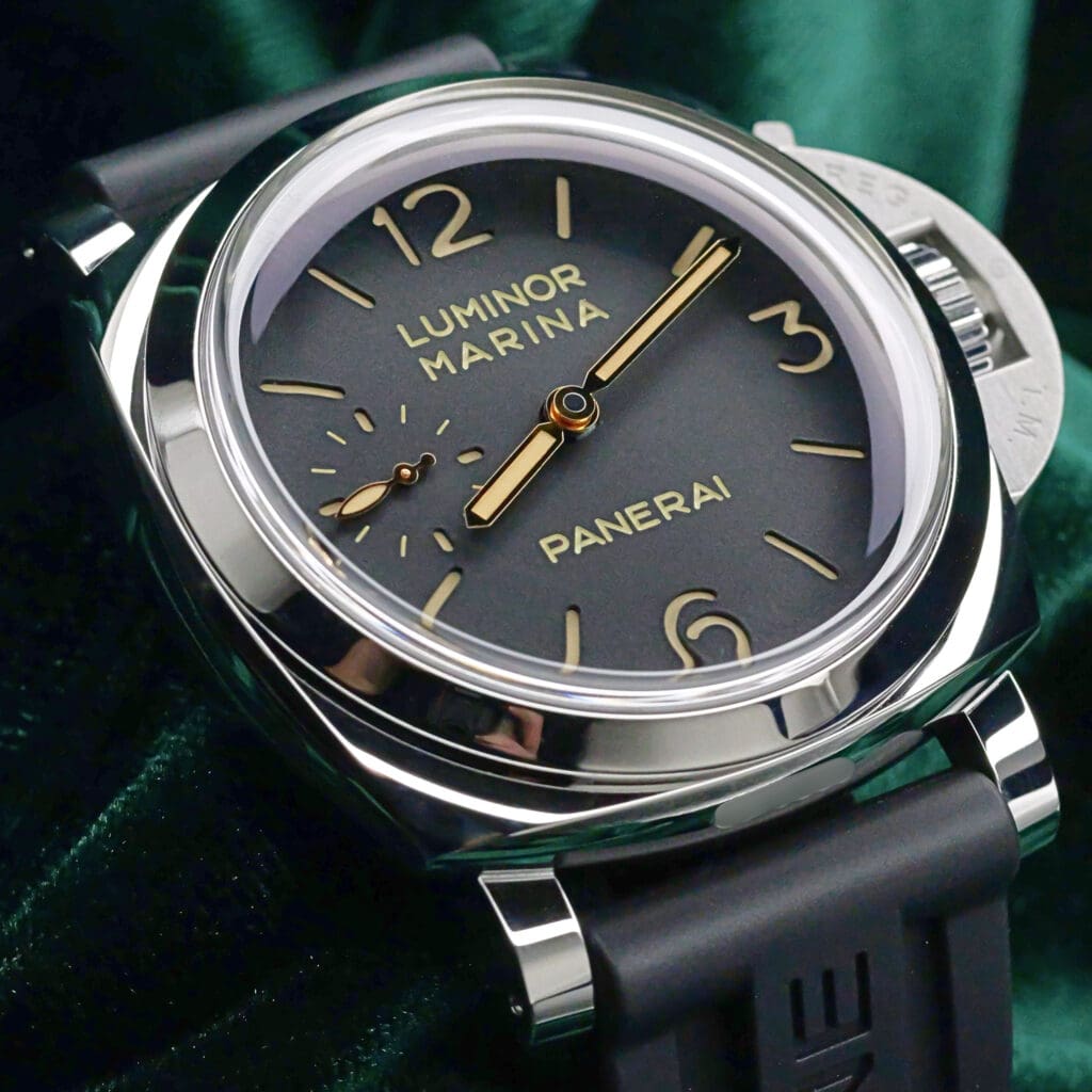Panerai Luminor Marina 1950 3 Days Black Dial Black Rubber Strap Stainless Steel 47mm MINT CONDITION COMPLETE SET PAM00422