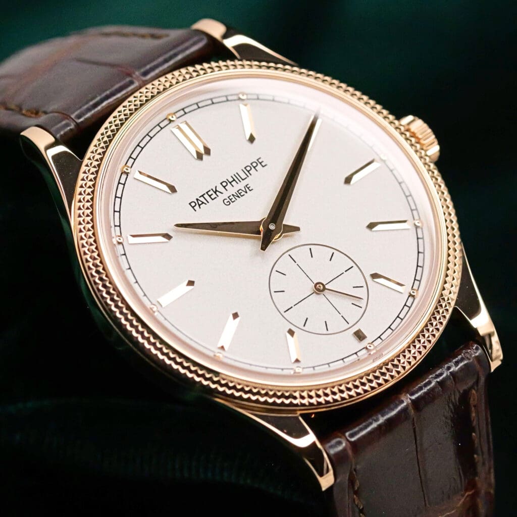 2025 Patek Philippe Calatrava White Dial Brown Leather Strap 18K Rose Gold 39mm MINT CONDITION COMPLETE SET 6119R-001
