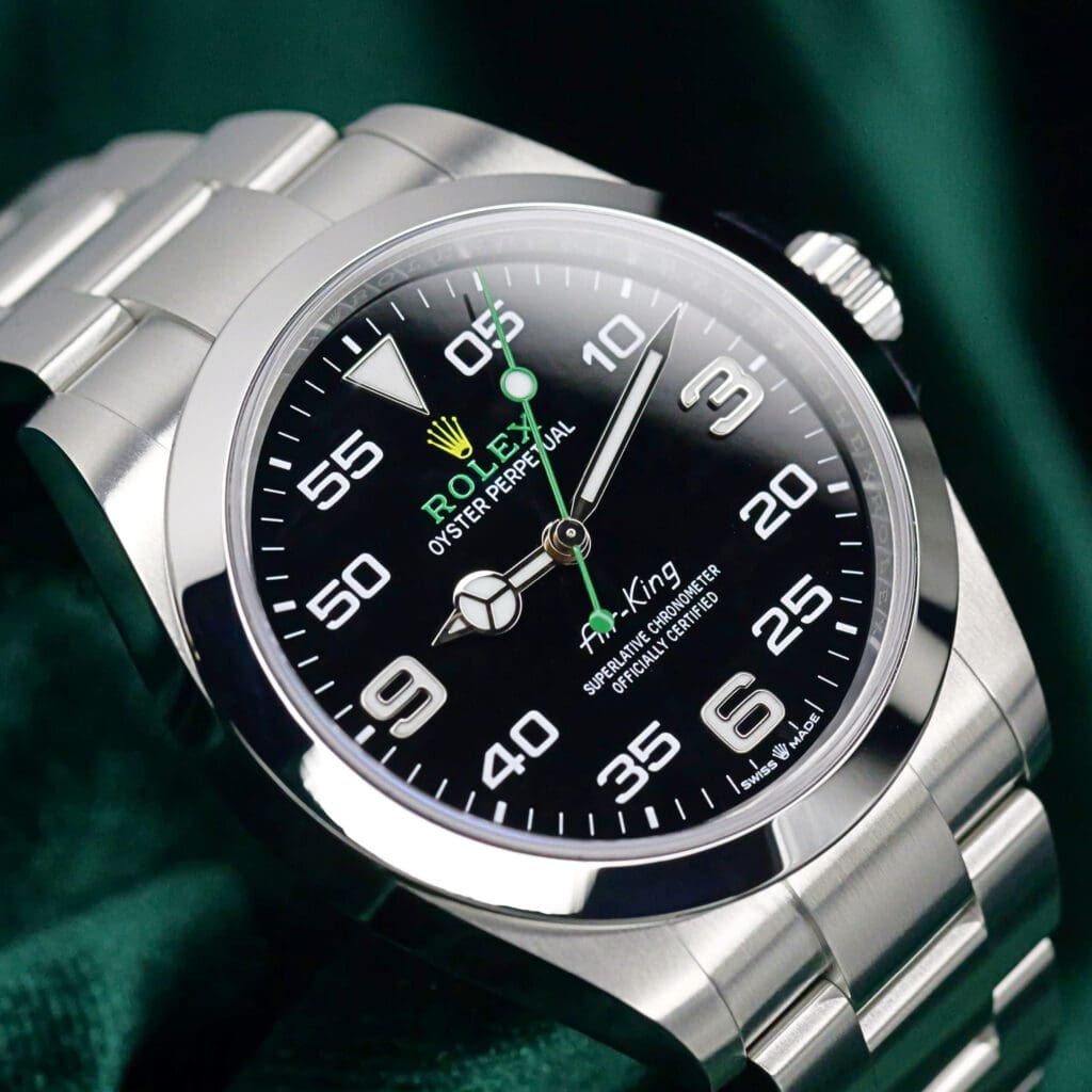 Rolex Air King Black Dial Oyster Bracelet Stainless Steel 40mm MINT CONDITION COMPLETE SET 126900