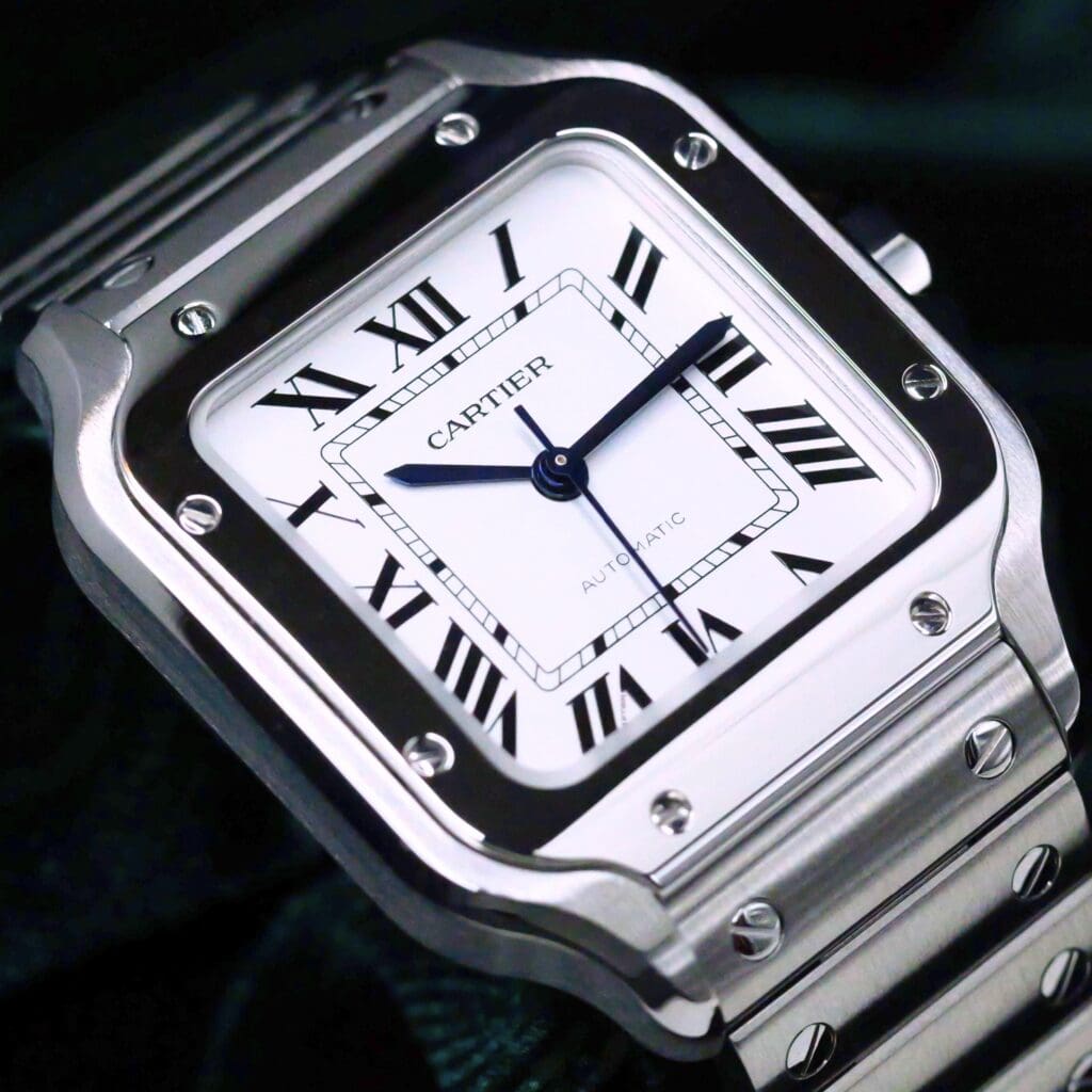 2024 Cartier Santos De Cartier White Dial Stainless Steel 42mm MINT CONDITION COMPLETE SET WSSA0029