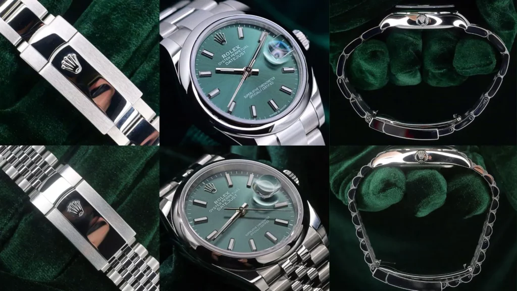 Datejust 31 vs 36 dial, clasp, bracelet, and screw
