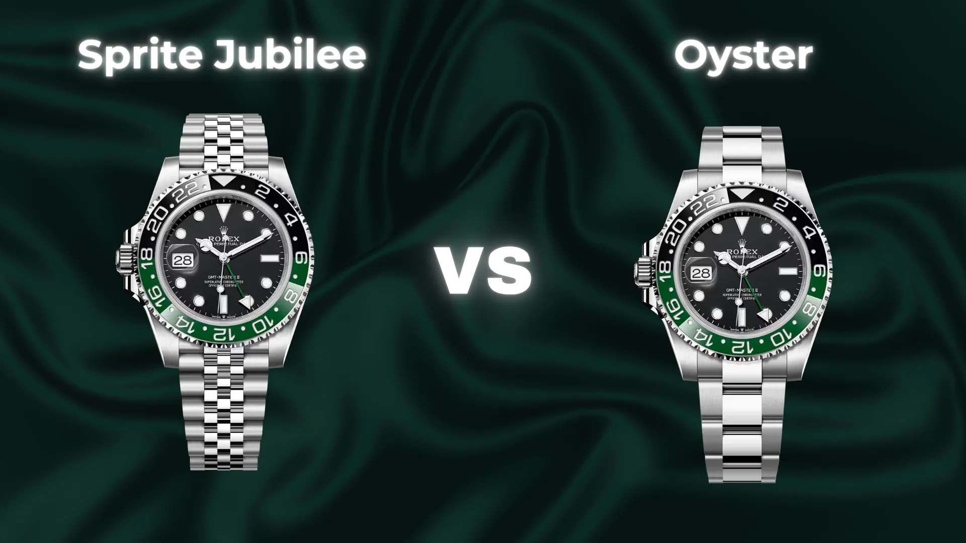 rolex sprite jubilee vs oyster