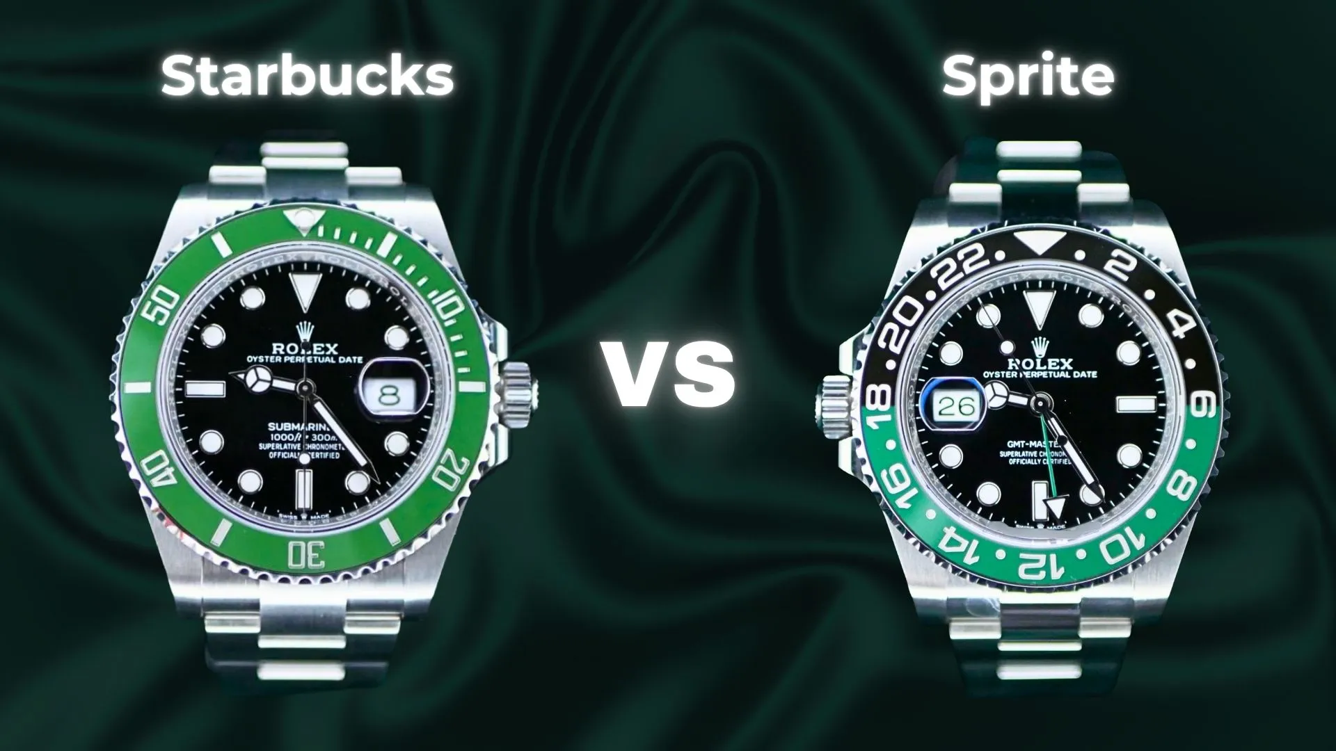 rolex starbucks vs sprite