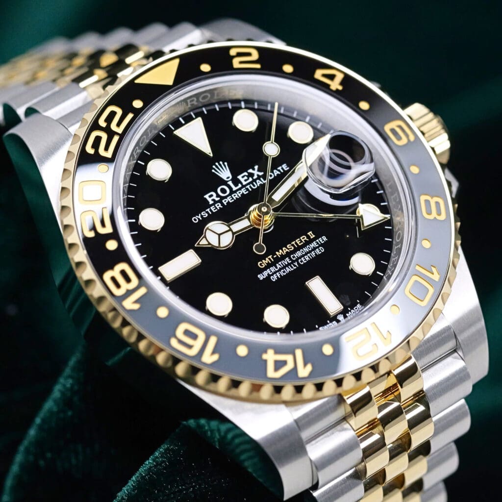 2026 NEW UNWORN Rolex GMT-Master II "Zombie" Black Dial Black Grey Ceramic Bezel Jubilee Bracelet Two-Tone 18k Yellow Gold Stainless Steel 40mm COMPLETE SET 126713GRNR-0001