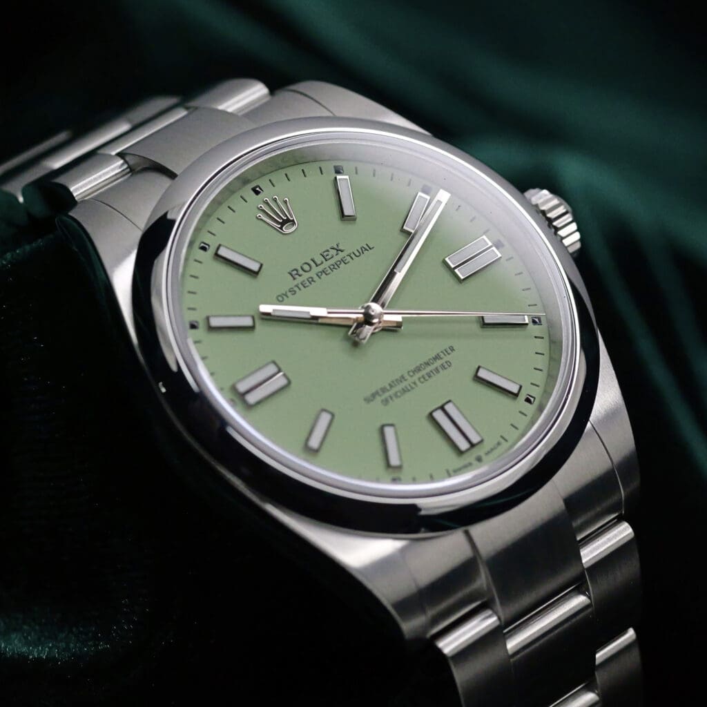 2026 Rolex Oyster Perpetual  Pistachio Green Dial Stainless Steel 41mm MINT CONDITION COMPLETE SET 134300