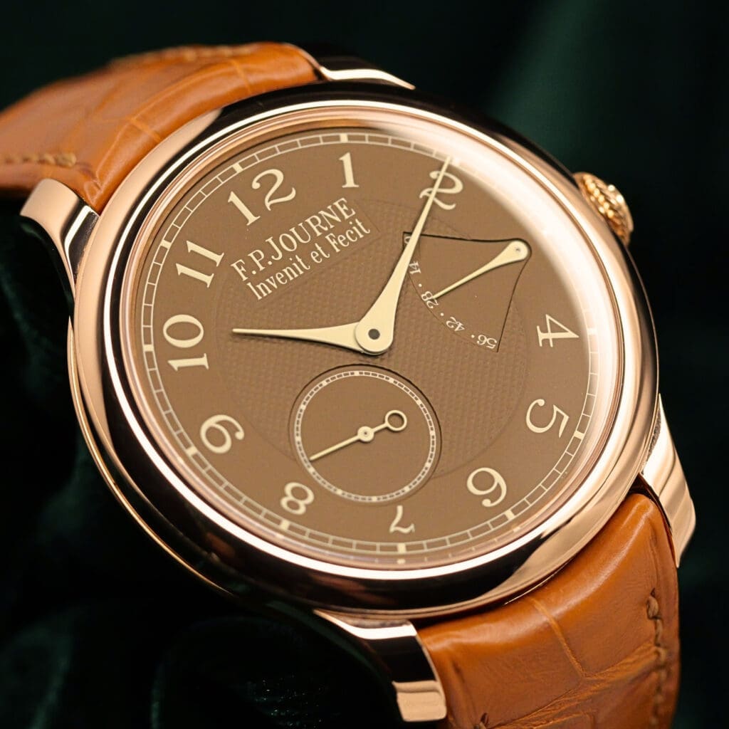 2026 NEW UNWORN F.P.Journe Classique Chronometre Souverain Brown Dial Brown Leather Strap 18K Rose Gold 40mm COMPLETE SET CSH G 40 A BR