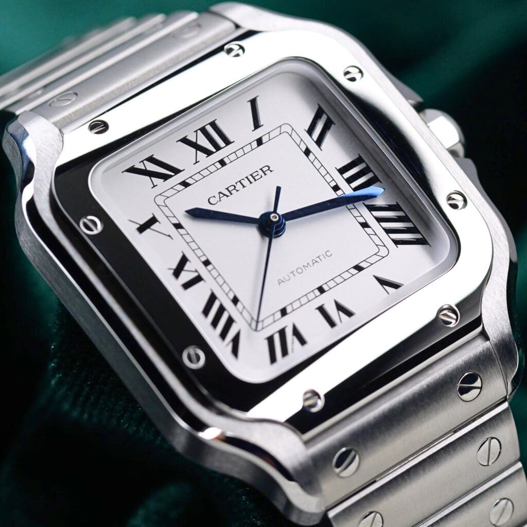 2026 NEW UNWORN Cartier Santos De Cartier White Dial Stainless Steel 35mm COMPLETE SET WSSA0029