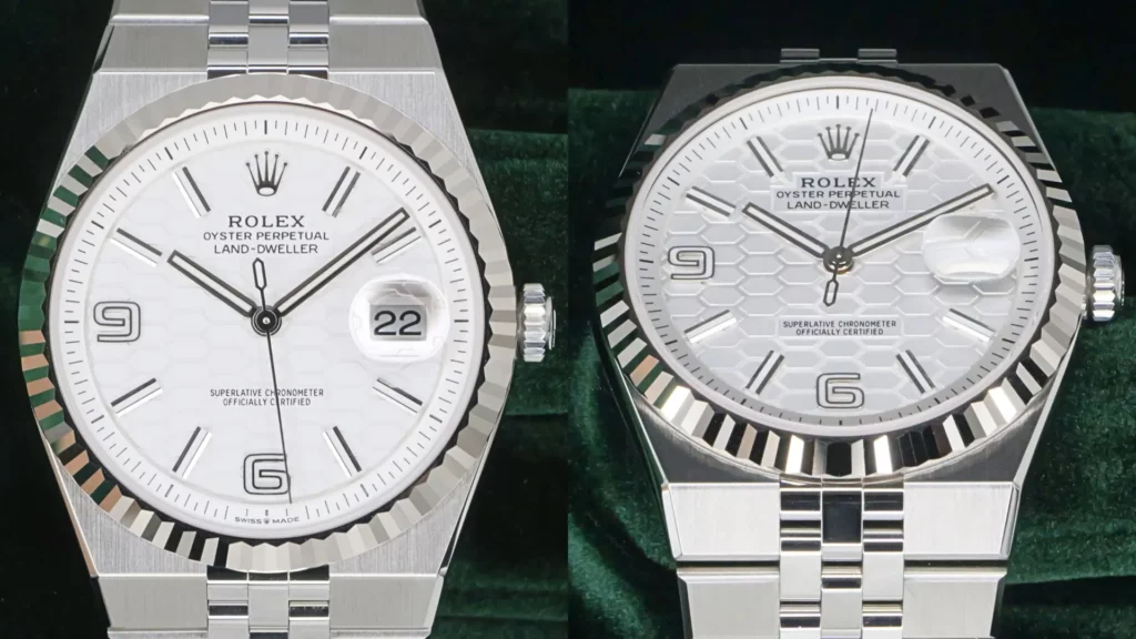 White Gold Fluted Bezel