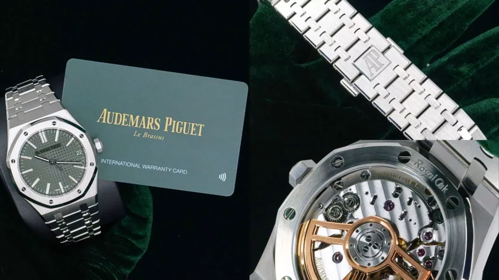 Royal Oak 15510ST showing bracelet and Caliber 7121