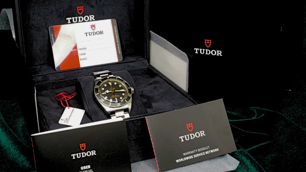 Complete Tudor Black Bay 58 with a Black Dial
