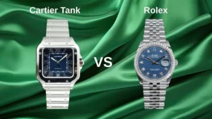 comparion of cartier santos versus rolex