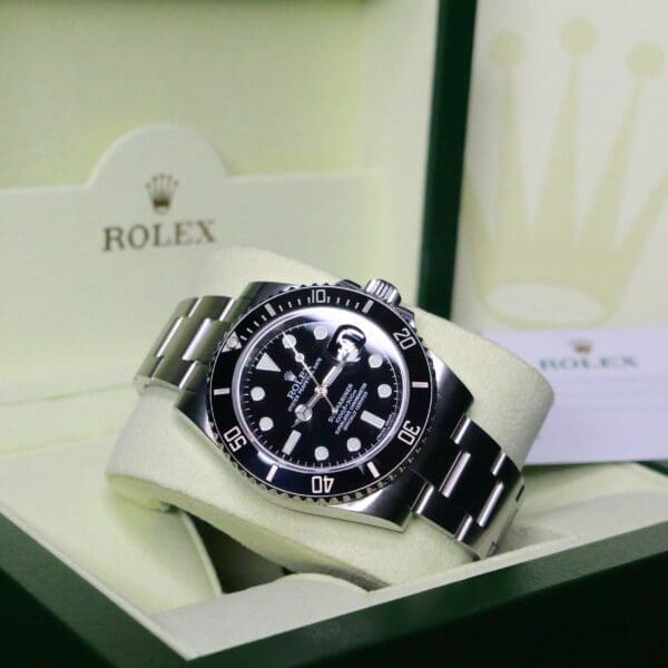 Rolex Submariner Date Black Dial Black Ceramic Bezel Stainless
