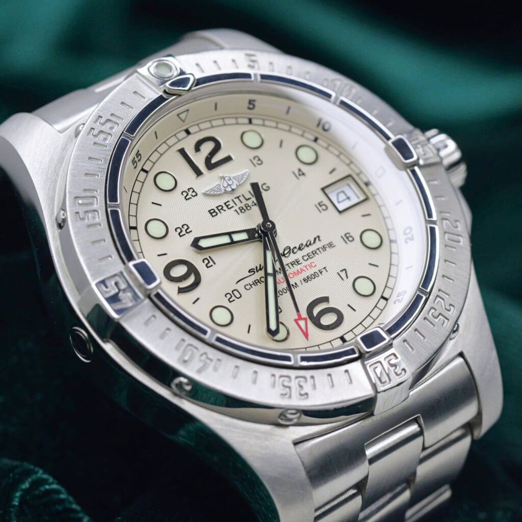 Breitling Superocean "Steelfish" Cream Dial Stainless Steel 44mm MINT CONDITION A17390