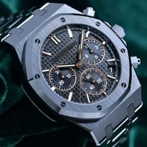2026 NEW UNWORN Audemars Piguet Royal Oak Chronograph Black Dial Black Ceramic Bezel Black Ceramic Bracelet 41mm COMPLETE SET 26240CE.OO.1225CE.02