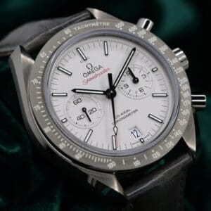 Omega Speedmaster Grey Side of the Moon Grey Dial Alligator Leather Strap Grey Ceramic 44.25mm MINT CONDITION 311.93.44.51.99.001