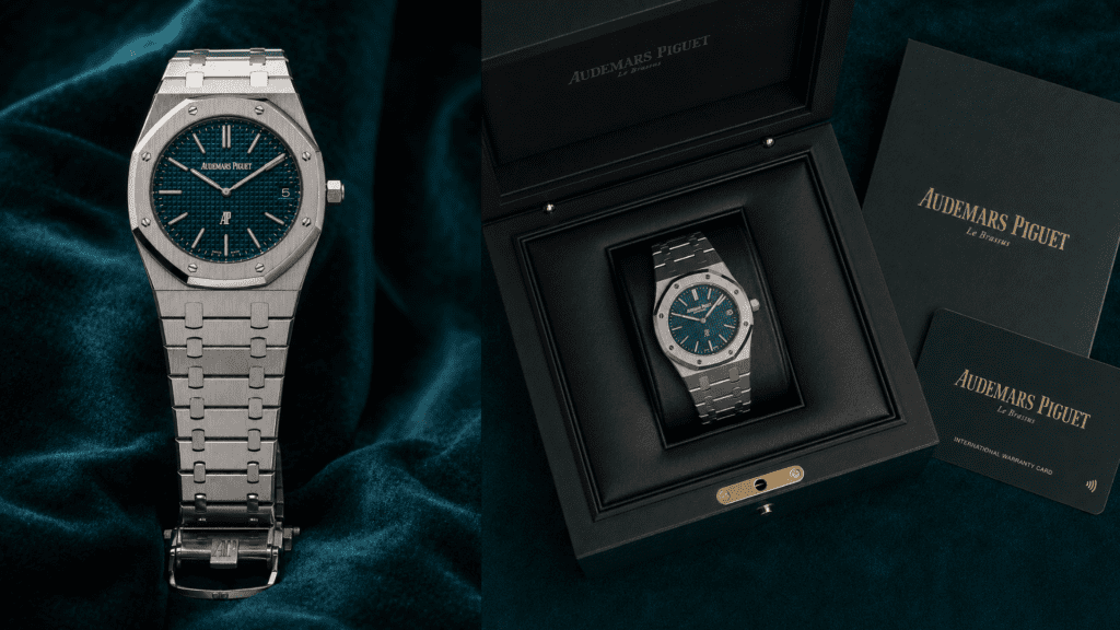 Audemars Piguet Royal Oak Jumbo 16202ST full set with box and warranty card
