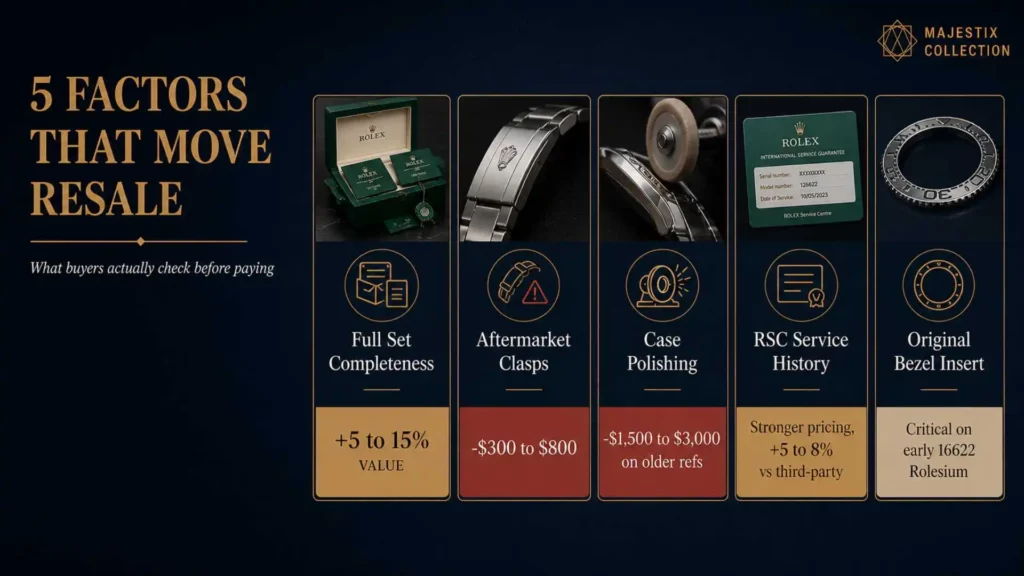 Five resale factors that increase or decrease Rolex Yacht-Master market value