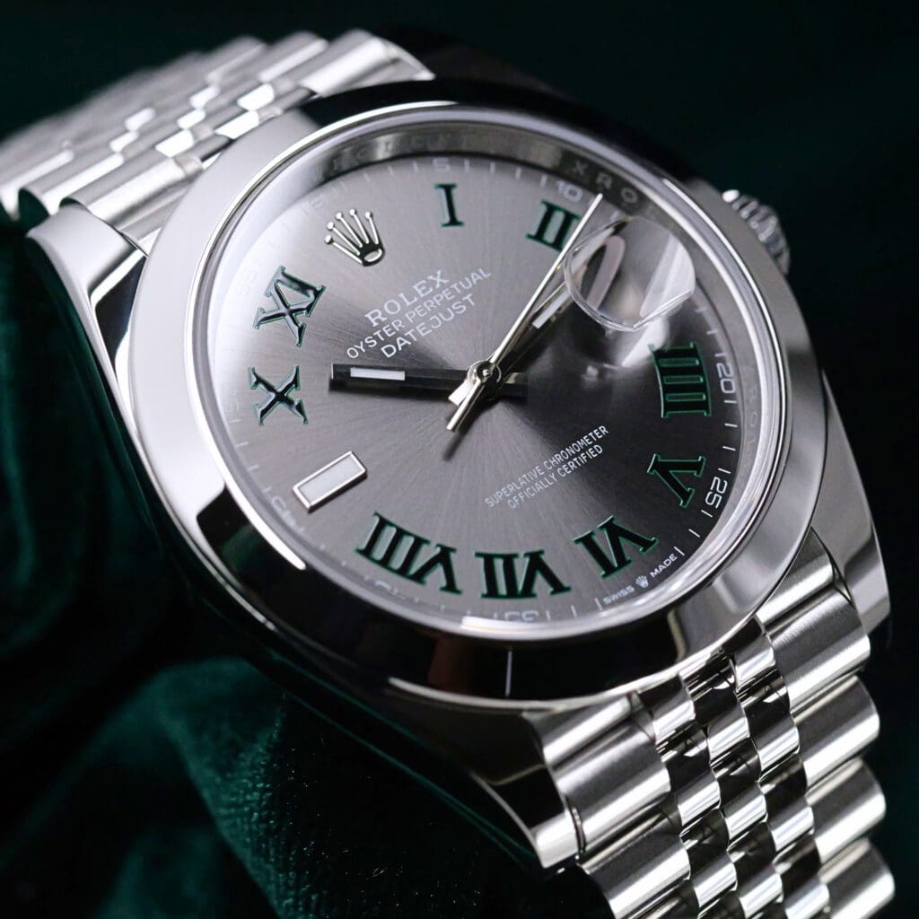 2026 Rolex Datejust 41 "Wimbledon" Slate Grey Dial Jubilee Bracelet Oystersteel 41mm MINT CONDITION COMPLETE SET 126300-0014