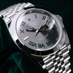 2026 Rolex Datejust 41 "Wimbledon" Slate Grey Dial Jubilee Bracelet Oystersteel 41mm MINT CONDITION COMPLETE SET 126300-0014