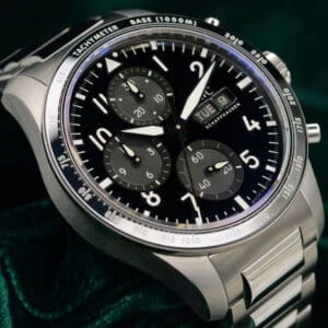 IWC Pilot Chronograph "AMG Performance" Black Dial Stainless Steel Bracelet Titanium 41mm MINT CONDITION COMPLETE SET IW388305