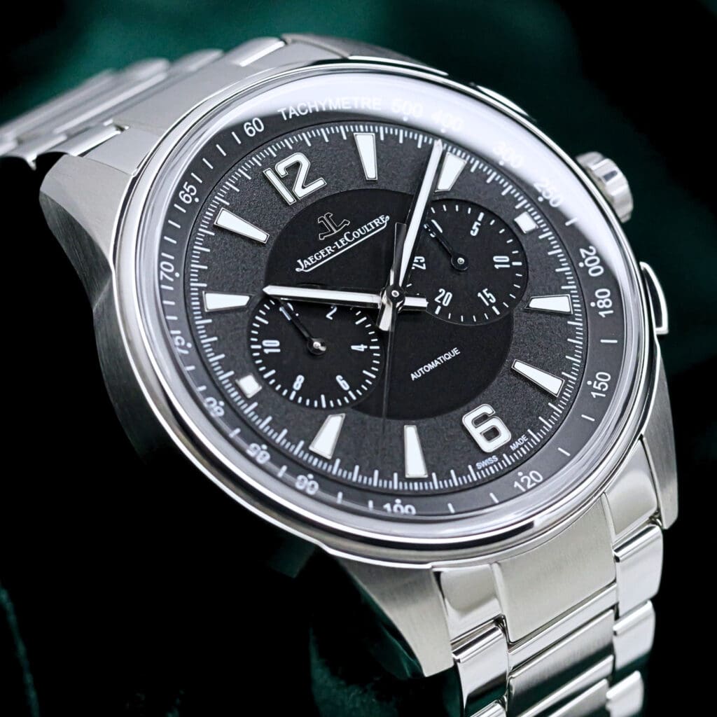 Jaeger-LeCoultre Polaris Chronograph Black Dial Stainless Steel 42mm MINT CONDITION COMPLETE SET Q9028170