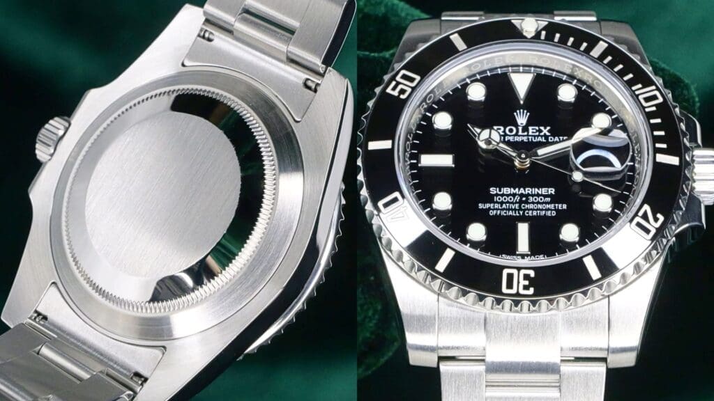 Rolex Submariner Date Dial and Caseback