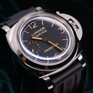 Panerai Luminor Marina 1950 3 Days Limited Edition Black Sandwich Dial Stainless Steel Black Rubber Strap 47mm MINT COMPLETE SET PAM00422