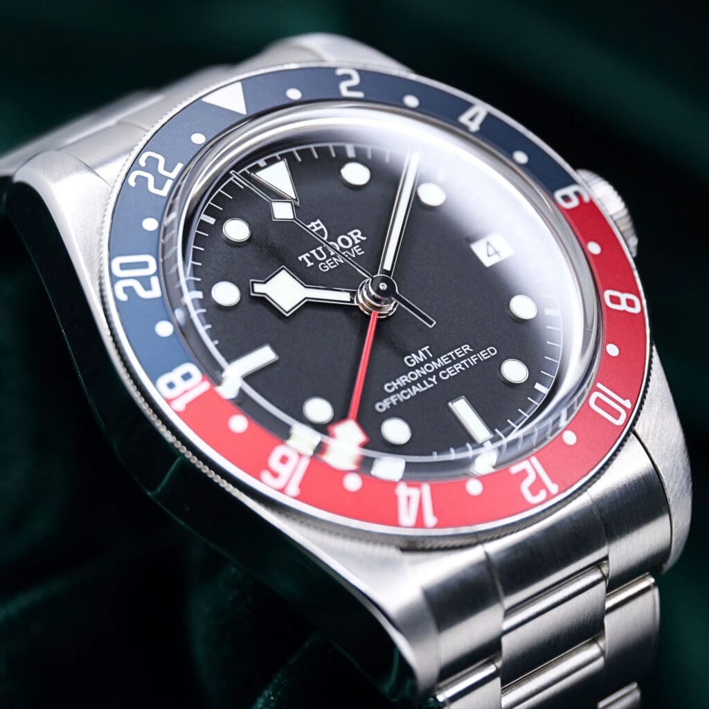 Tudor Black Bay GMT "Pepsi" Black Dial Red and Blue Bezel Stainless Steel 41mm MINT CONDITION COMPLETE SET 79830RB