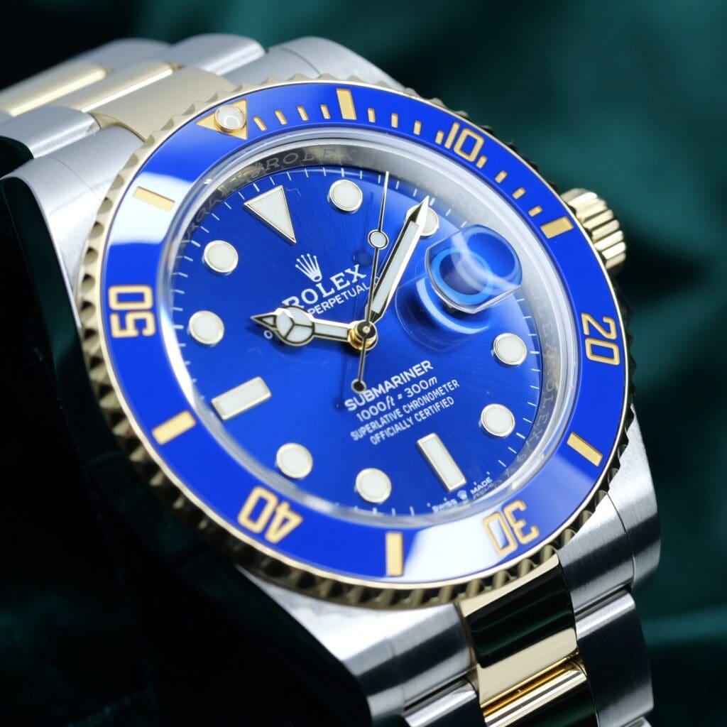2026 NEW UNWORN Rolex Submariner Date "Bluesy" Sunburst Blue Dial Blue Ceramic Bezel Two-Tone Yellow Gold Stainless Steel 41mm 126613LB