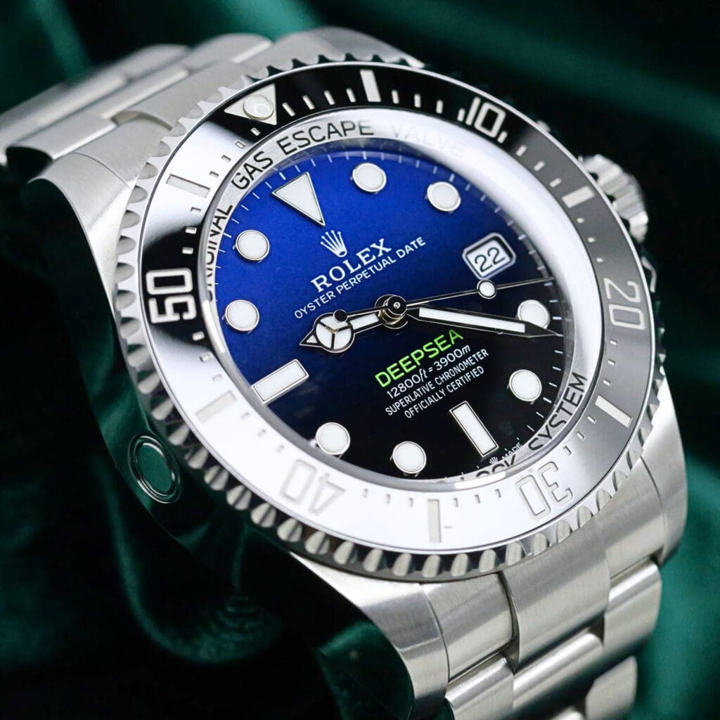 2025 Rolex Deepsea "James Cameron" Blue Black Gradient Dial Black Ceramic Bezel Oyster Bracelet Stainless Steel 44mm MINT CONDITION COMPLETE SET 136660-0005