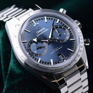 Omega Speedmaster '57 Blue Dial Stainless Steel 40.5mm MINT CONDITION COMPLETE SET 332.10.41.51.03.001