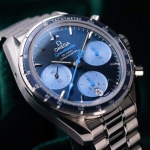 Omega Speedmaster 38 Orbis Edition Blue Dial Stainless Steel 38mm MINT CONDITION COMPLETE SET 324.30.38.50.03.002
