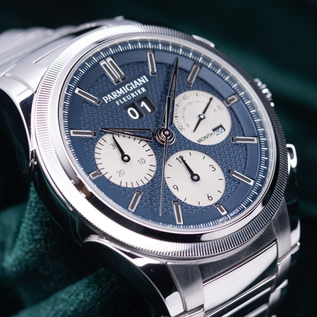 Parmigiani Fleurier Tonda GT Chronograph Annual Calendar "Yoshida" Special Edition of 100 Pieces Blue Dial Stainless Steel 42mm MINT CONDITION COMPLETE SET PFS906-1020002-100182