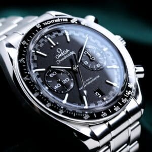 Omega Speedmaster Racing Co-Axial Master Chronometer Black Dial Stainless Steel 44.25mm COMPLETE SET MINT CONDITION 329.30.44.51.01.001
