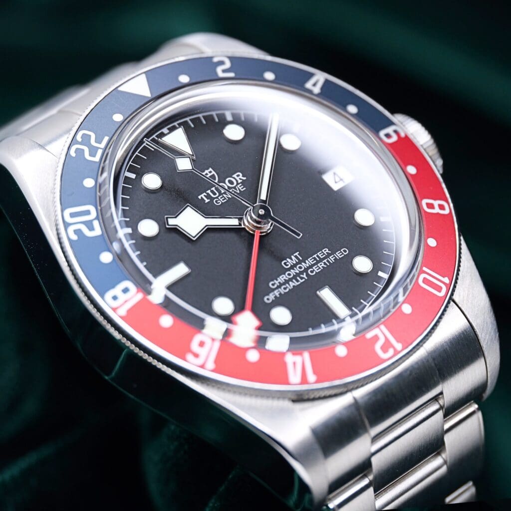 Tudor Black Bay GMT "Pepsi" Black Dial Red and Blue Bezel Stainless Steel 41mm MINT CONDITION COMPLETE SET 79830RB