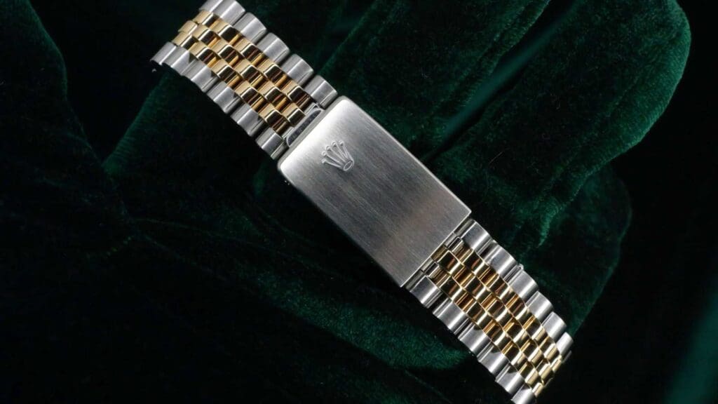 Rolex Datejust 36 Champagne Tapestry Dial 16233 Bracelet and Clasp