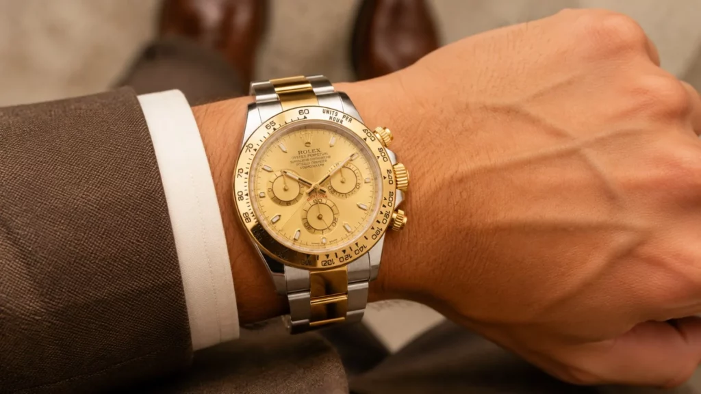 2023 Rolex Cosmograph Daytona Champagne Dial 40mm 116503 - On-Wrist