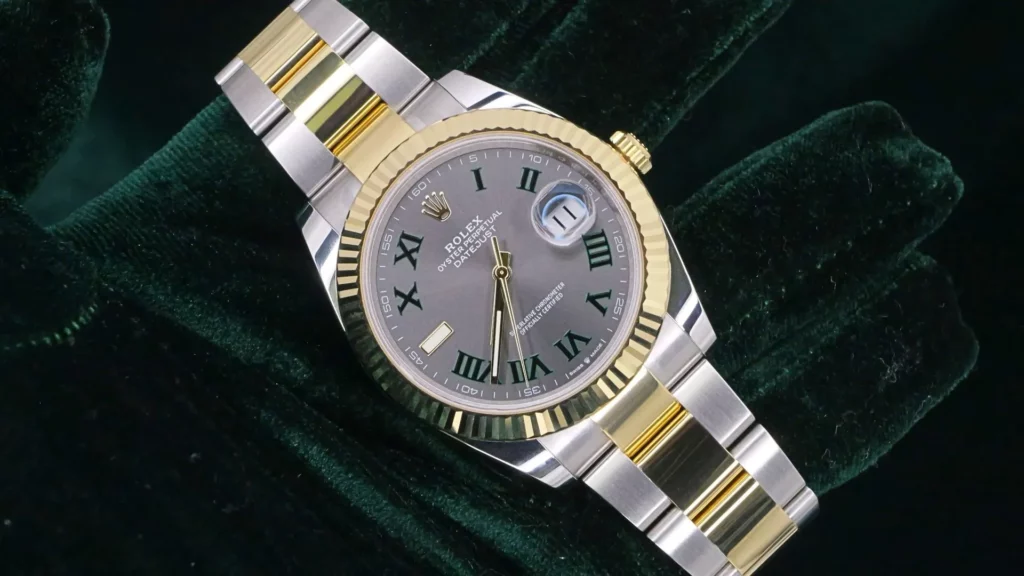 2024 Rolex Datejust Wimbledon Slate Dial 41 126333 - Dial and Face Design
