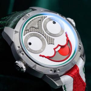 2026 Konstantin Chaykin Joker Classic White Dial Green Accents Black Alligator Strap Stainless Steel 40mm NEAR MINT CONDITION COMPLETE SET