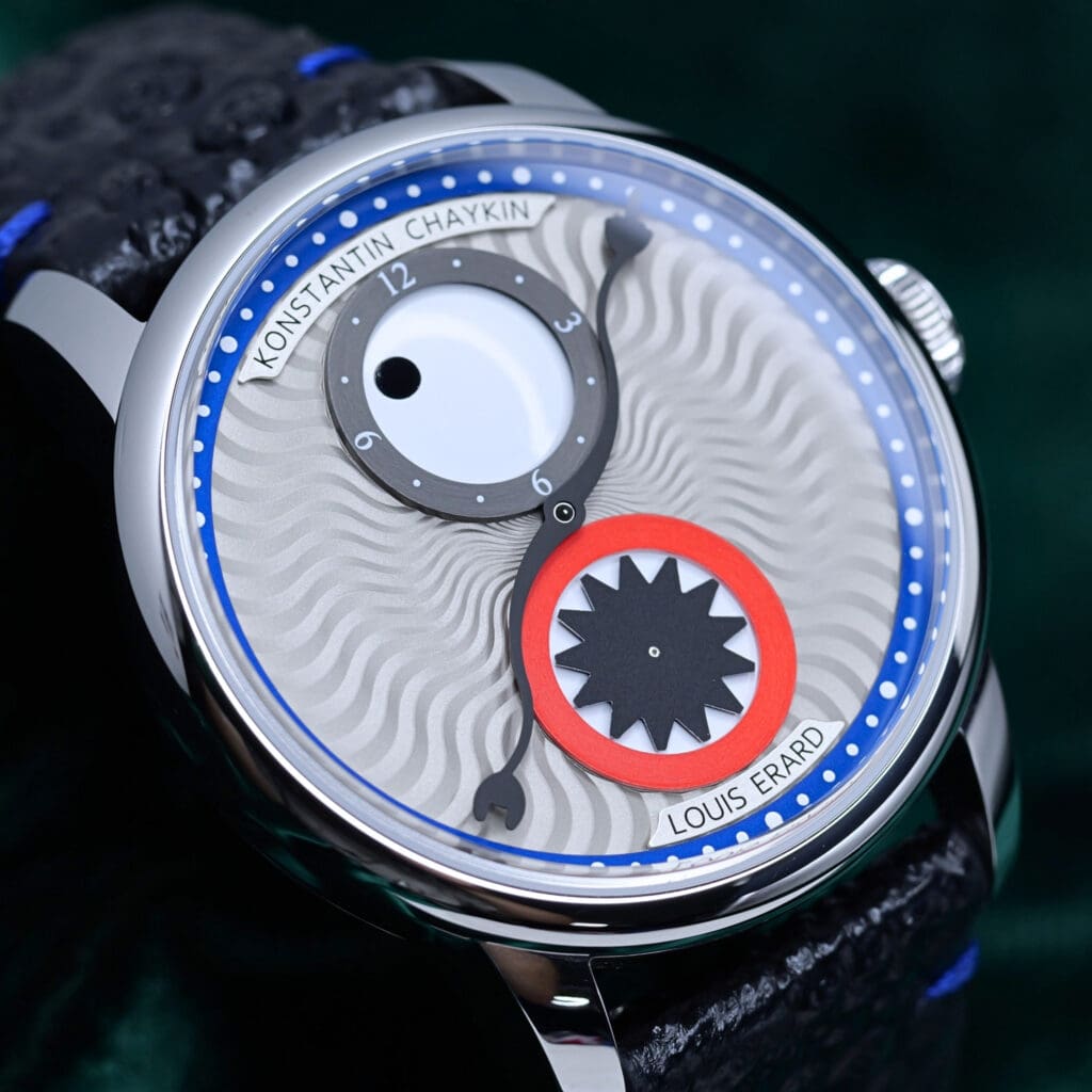 2025 Louis Erard Le Regulateur Time Eater III Silver Blue Dial Stainless Steel 42mm MINT CONDITION COMPLETE SET 85237AA90.BGA087