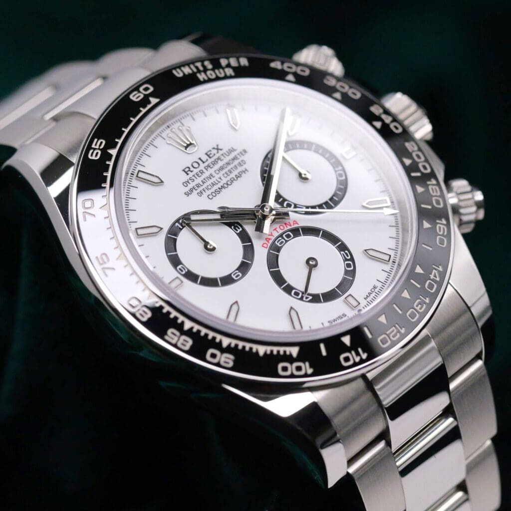 2026 Rolex Daytona Cosmograph "Panda" White Dial Black Ceramic Bezel Oyster Bracelet Stainless Steel 40mm MINT CONDITION COMPLETE SET 126500LN-0001