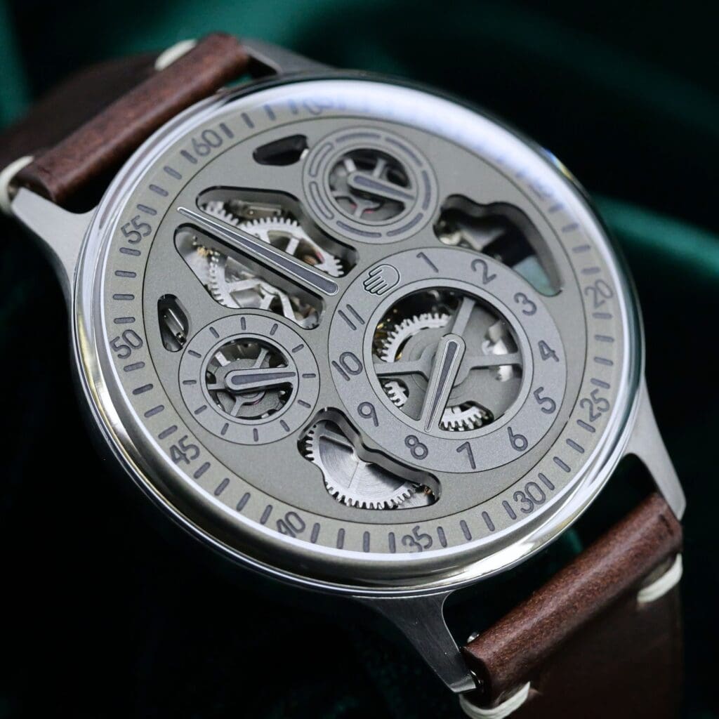 Ressence Type 1H "Hodinkee" Limited Edition Silver Skeleton Dial Stainless Steel 41.5mm MINT CONDITION COMPLETE SET 1H