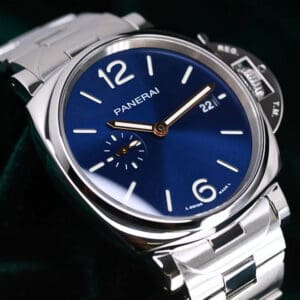 Panerai Luminor Due Blue Dial Stainless Steel 42mm MINT CONDITION COMPLETE SET PAM01124