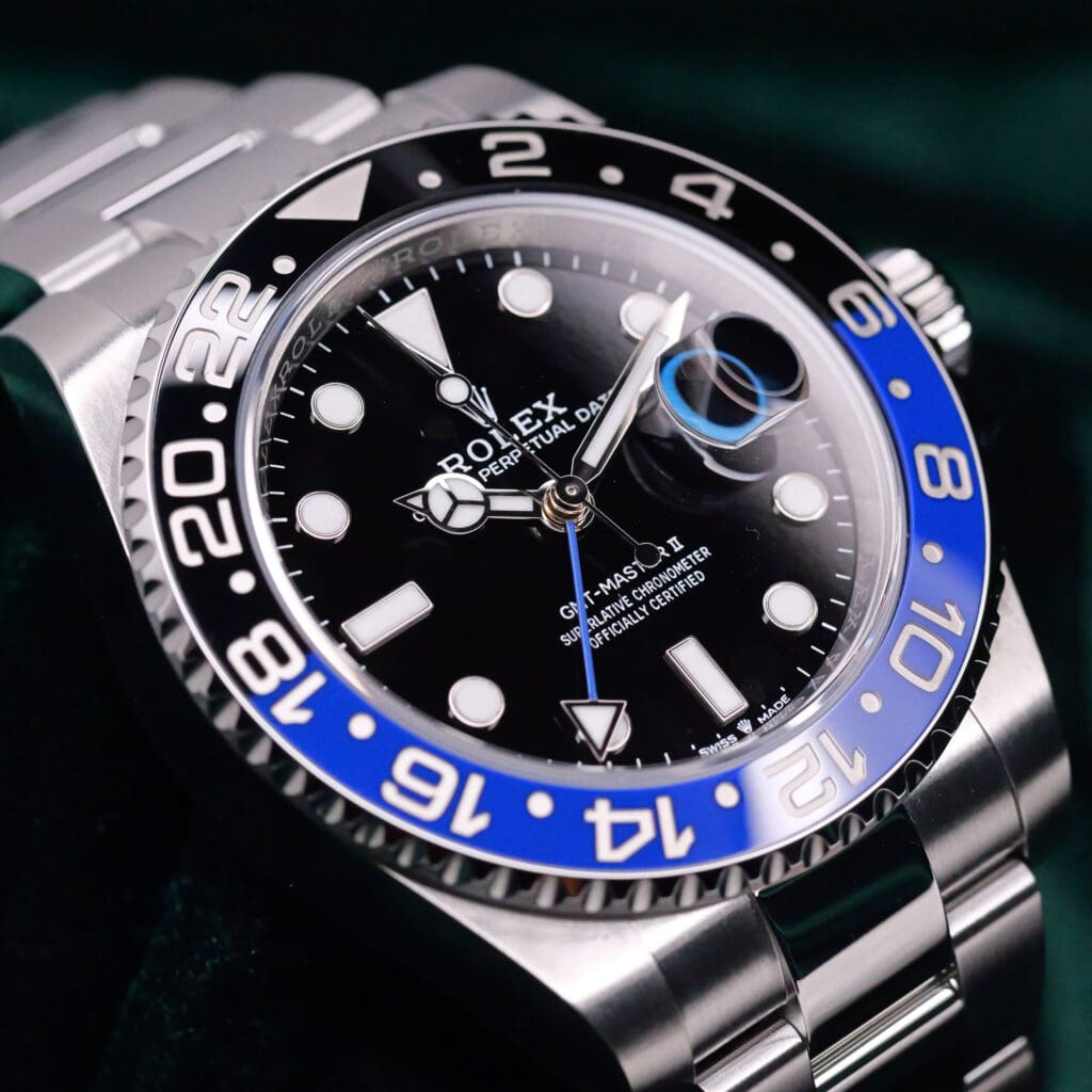 2026 Rolex GMT-Master II Batman Black Dial Black Blue Cerachrom Bezel Oyster Bracelet Oystersteel 40mm MINT CONDITION COMPLETE SET 126710BLNR