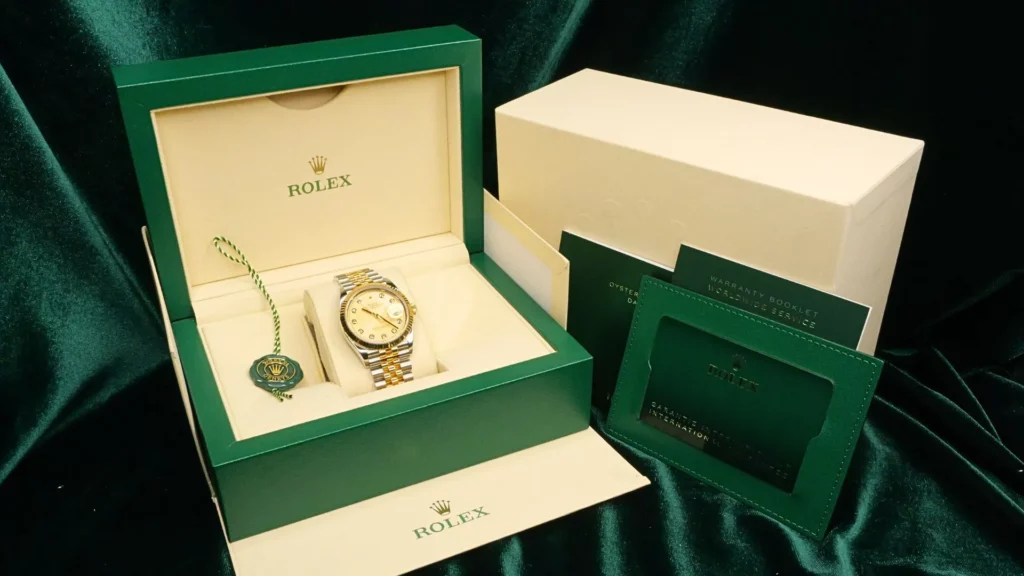 Rolex Datejust 36mm Champagne Dial Diamond Markers 126233 - Box and Papers