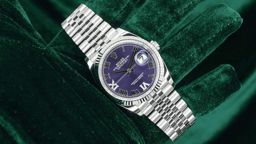 Rolex Datejust Purple 126234 - Dial and Face
